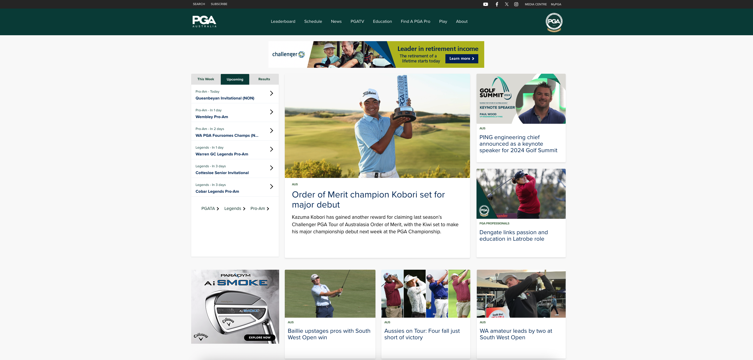 Site & Live Scoring
